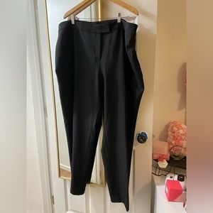 Black office work pants